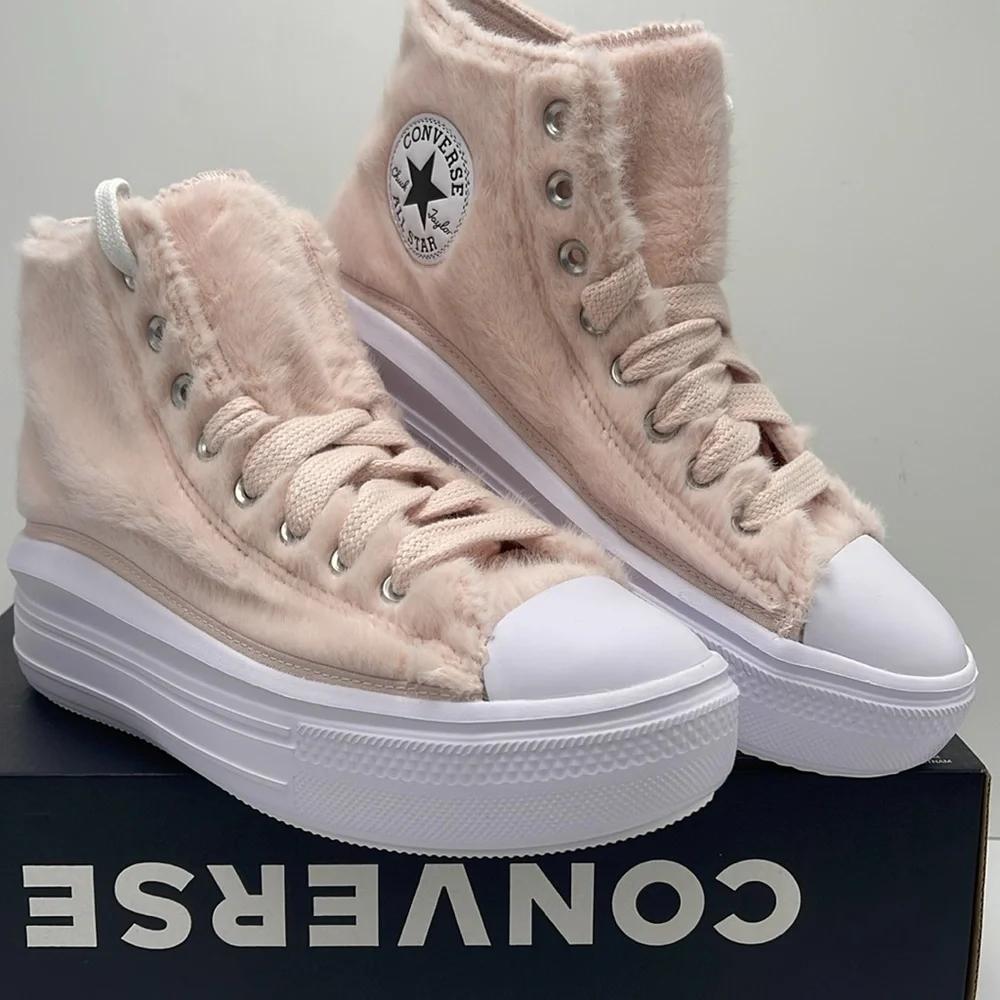 Converse WMNS Platform Sneakers High-Top A13383C TAS MOVE HI BLUSH HUSH/WHITE/BL